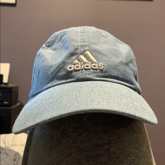 light blue adidas cap